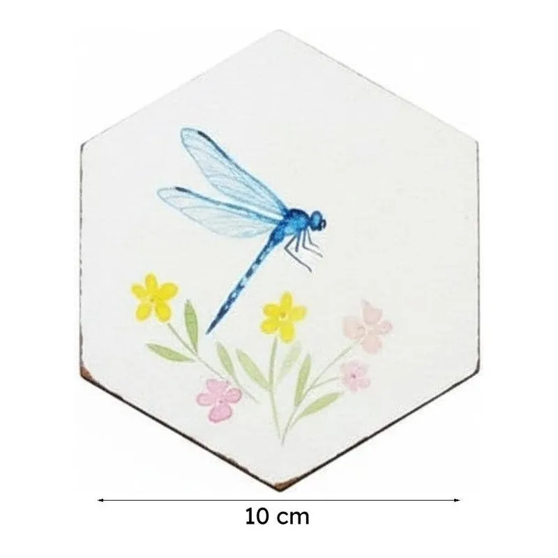 Fantasia Nature Handpainted Coaster - Set Of Six media 7