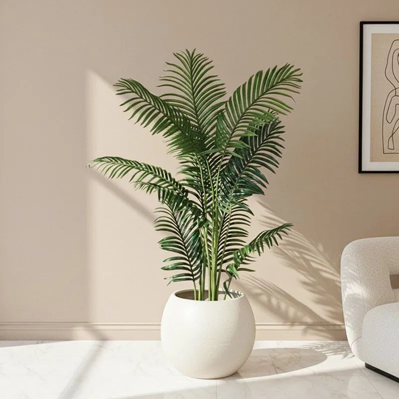 Palmara  Artificial Areca Plant With Black Plastic Pot - 5.3 Feet media 1