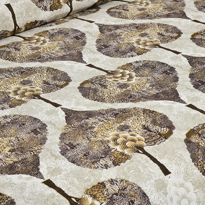 Malati Meadow Floral Cotton Bedsheet (Yellow & Beige) - 160 TC media 5