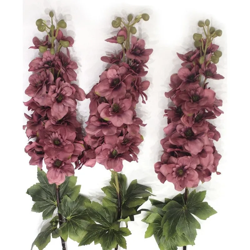 Real Look Artificial Delphinium Flower Stick - Purple media 4