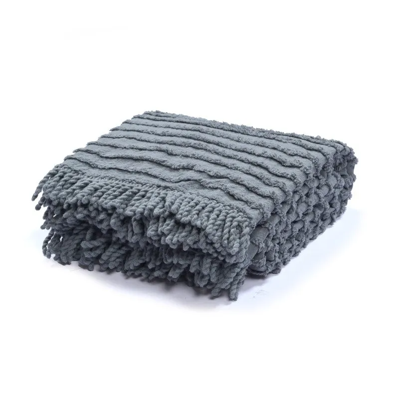 LuxeLayer Cotton Throw - Blue media 5