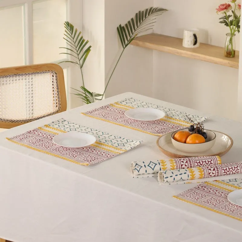 Urban Geometry Canvas Table Mats - Set Of Four media 5