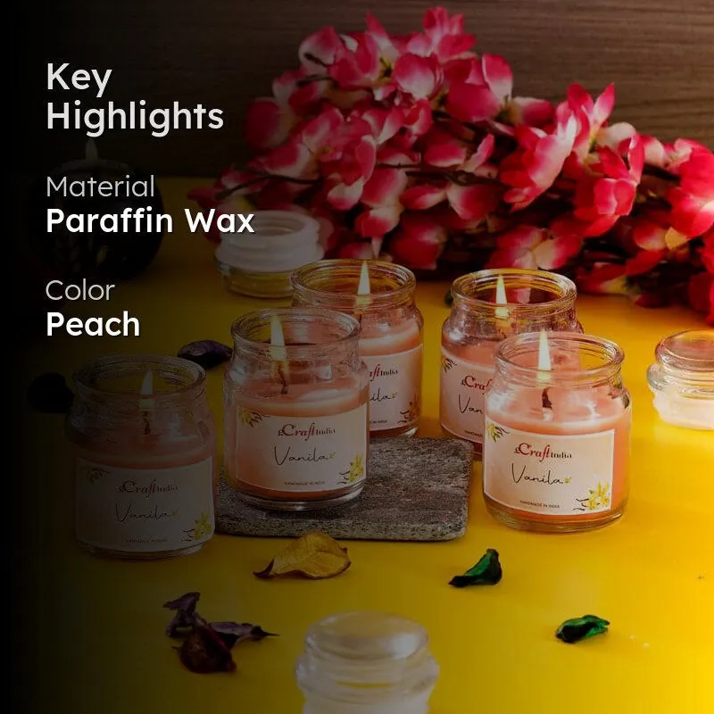 Nithya Vanilla Scented Jar Candle - Set Of Five media 2