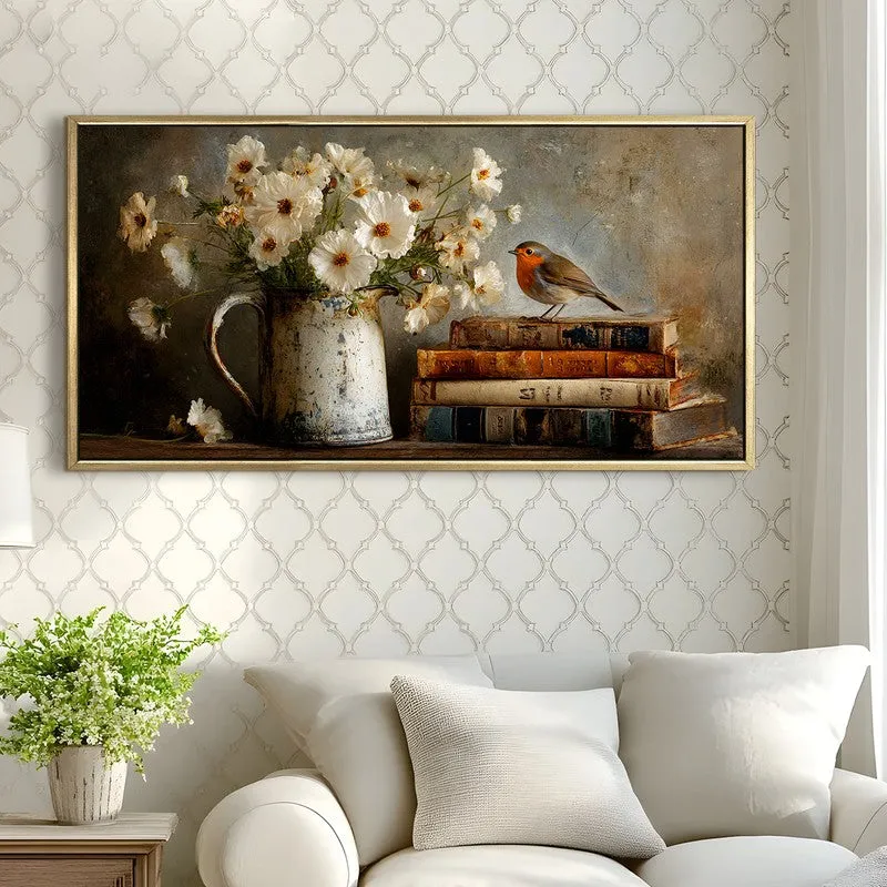 Whispered Grace Canvas Wall Painting With Frame media 4
