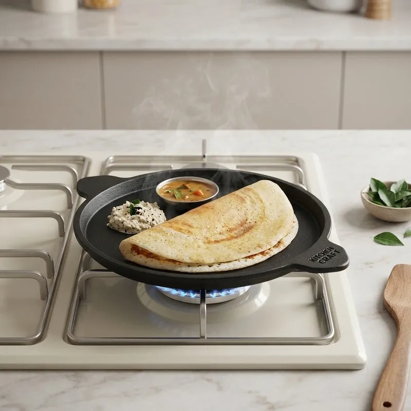 Sear Pro Pre-Seasoned Cast Iron Grill Pan - 9.5 Inch media 1
