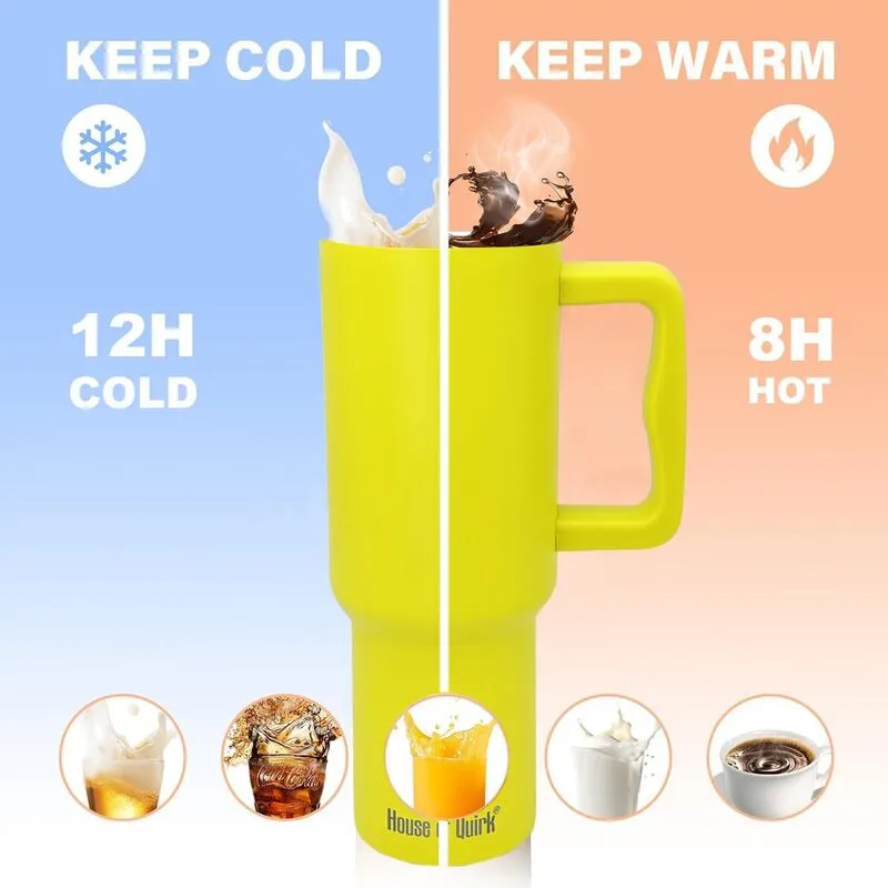 Hydra Boost Stainless Steel Tumbler (1200 ML) - Yellow media 5