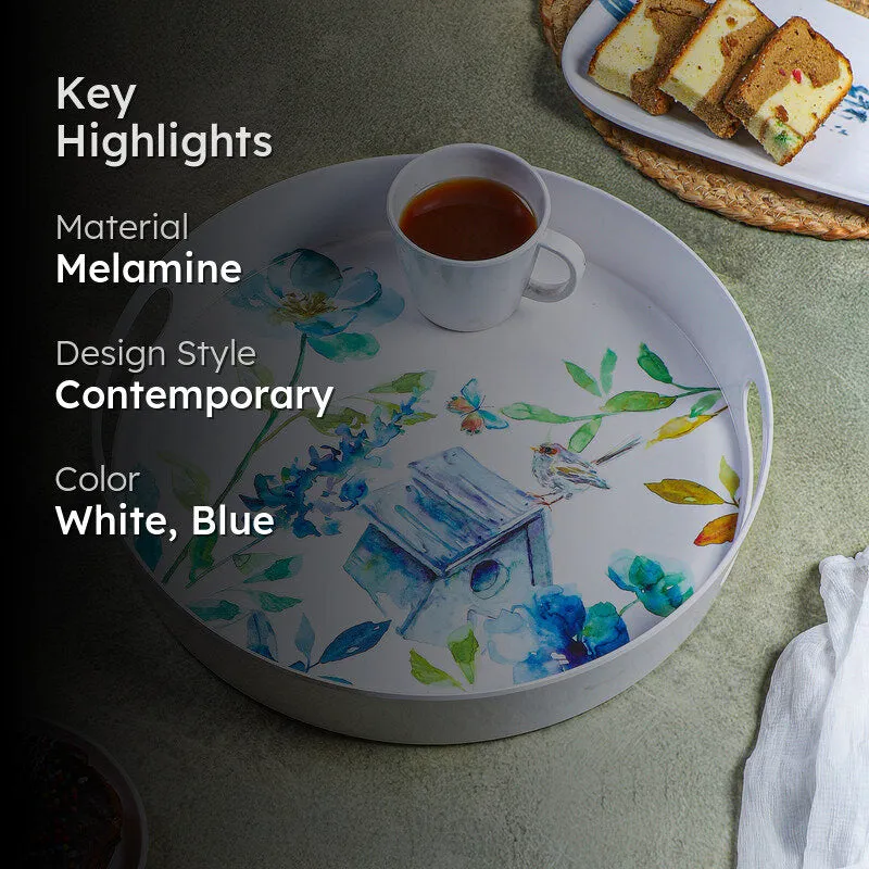 Azure Treehouse Melamine Serving Tray media 2