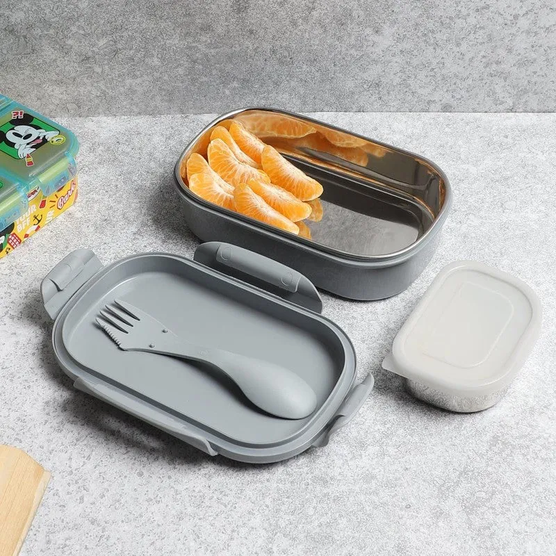 Spider Play Lunch Box (Grey) - 800 ML media 4