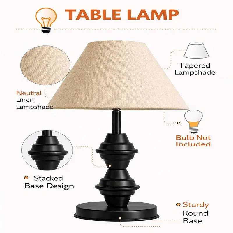 CleanFlare Metal Table Lamp - Beige media 5