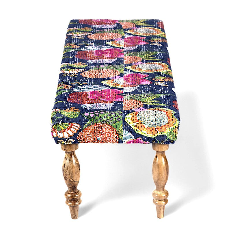 Azora Sheesham Wooden Bench - Blue media 5