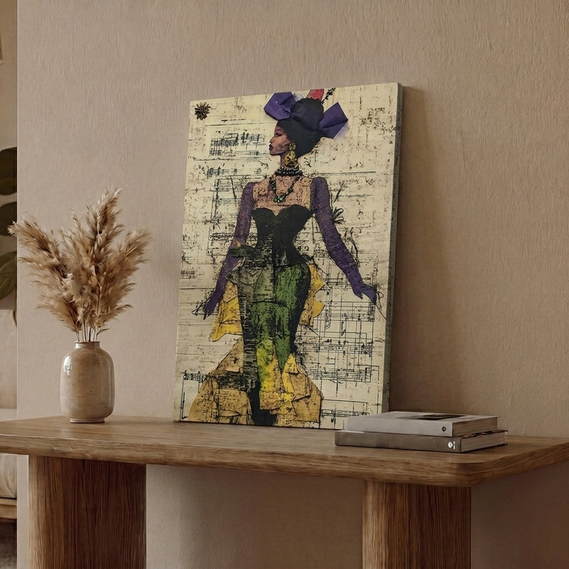 Painted Fashionista Wall Art