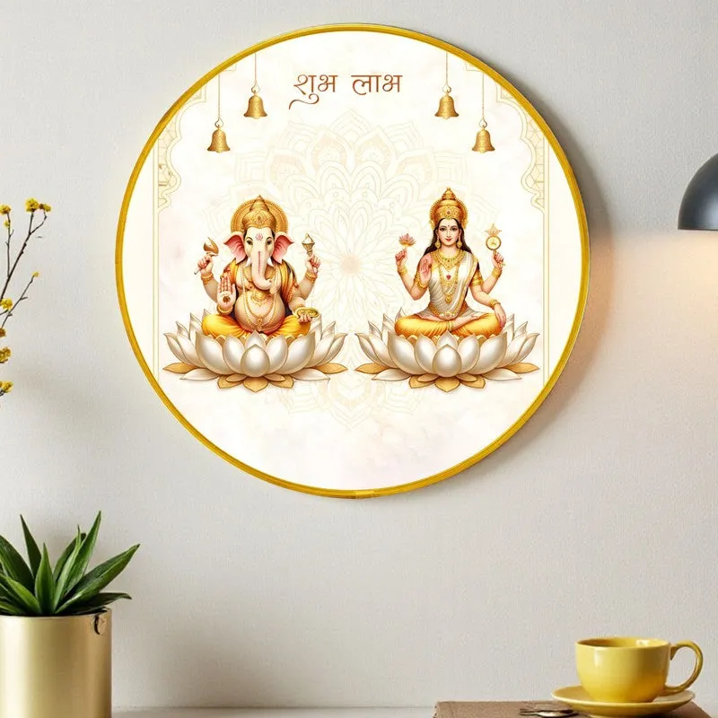 Shubh Labh Paper Wall Painting With PVC Frame media 4