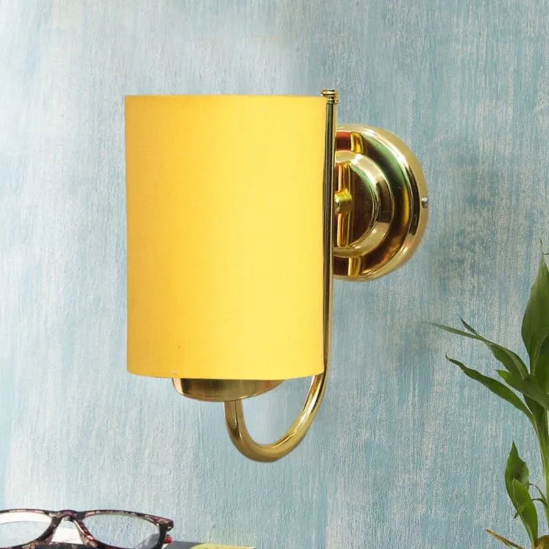 Galora Hepa Fabric & Metal Wall Lamp - Yellow media 3
