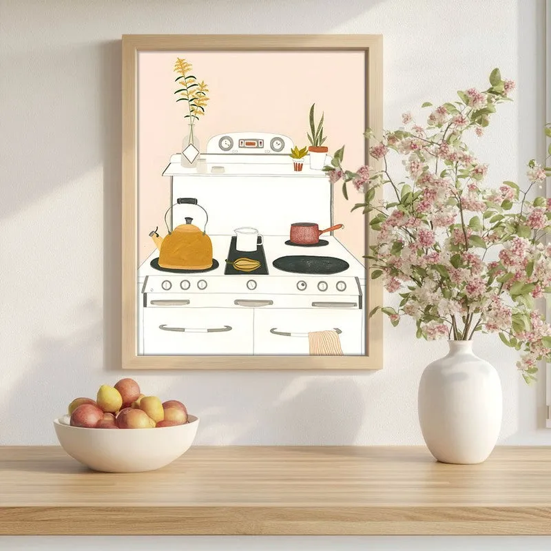 Caf Noir Archival Canvas Wall Art - Brown media 1