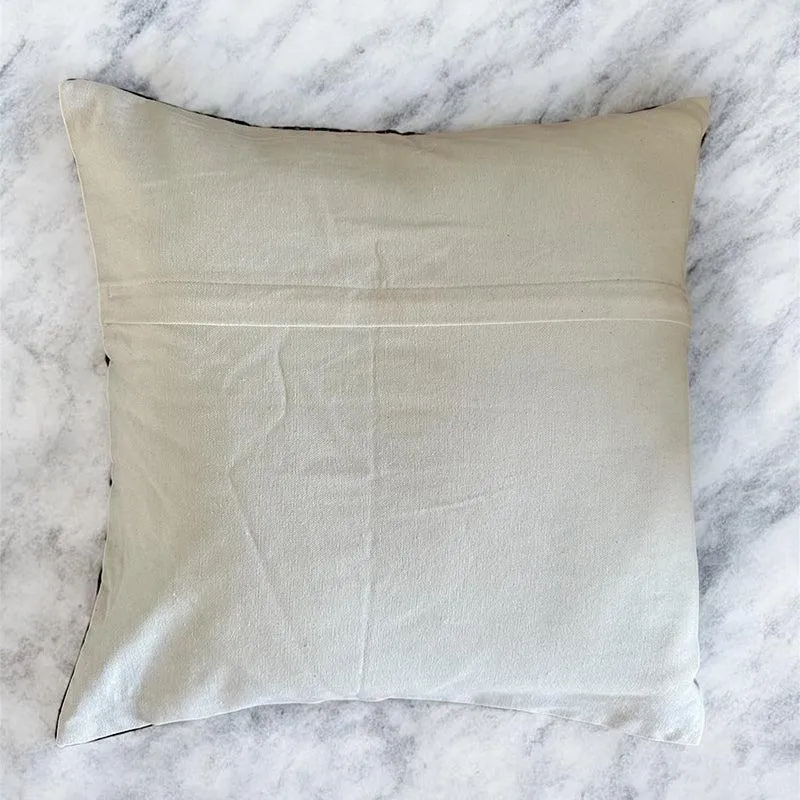 Needlecraft Embroidered Cotton Cushion Cover - Dark Maroon media 5