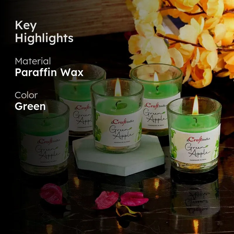 Seema Green Apple Scented Candle - Set Of Five media 2