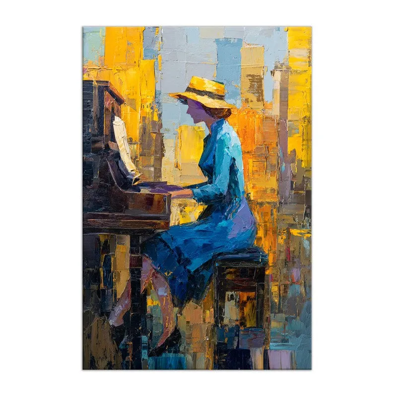 Harmony in Blue Canvas Wall Art media 3