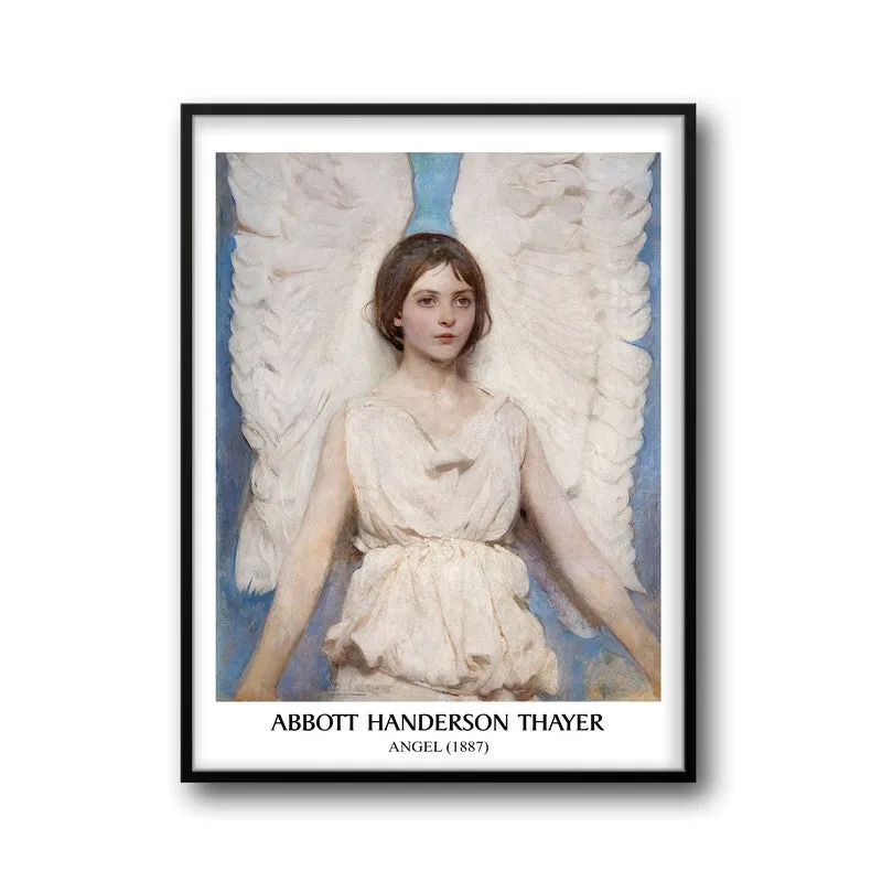 Angel Abott Handerson Thayer Archival Canvas Wall Painting - Black Frame media 5