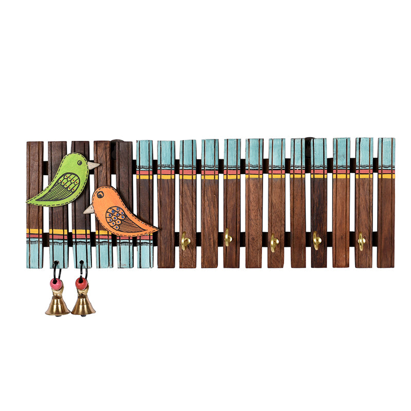 Chirp Charm Handcrafted Wooden Key Holder media 3