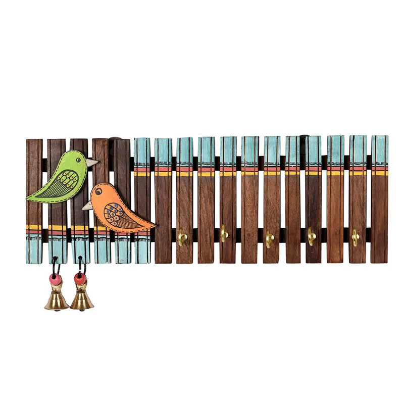 Chirp Charm Handcrafted Wooden Key Holder media 3