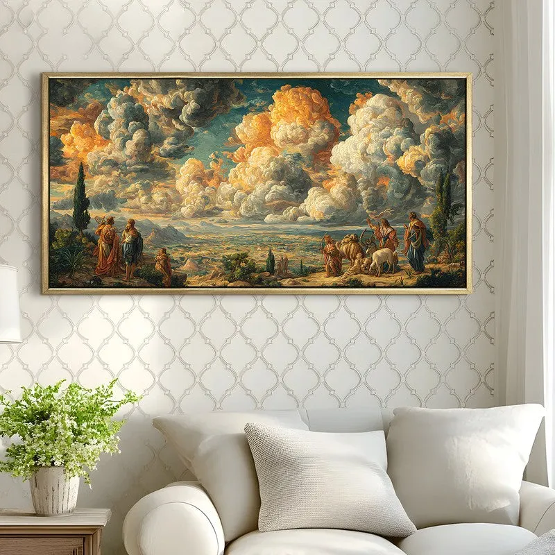 Heavenscape Canvas Wall Painting With Frame media 4