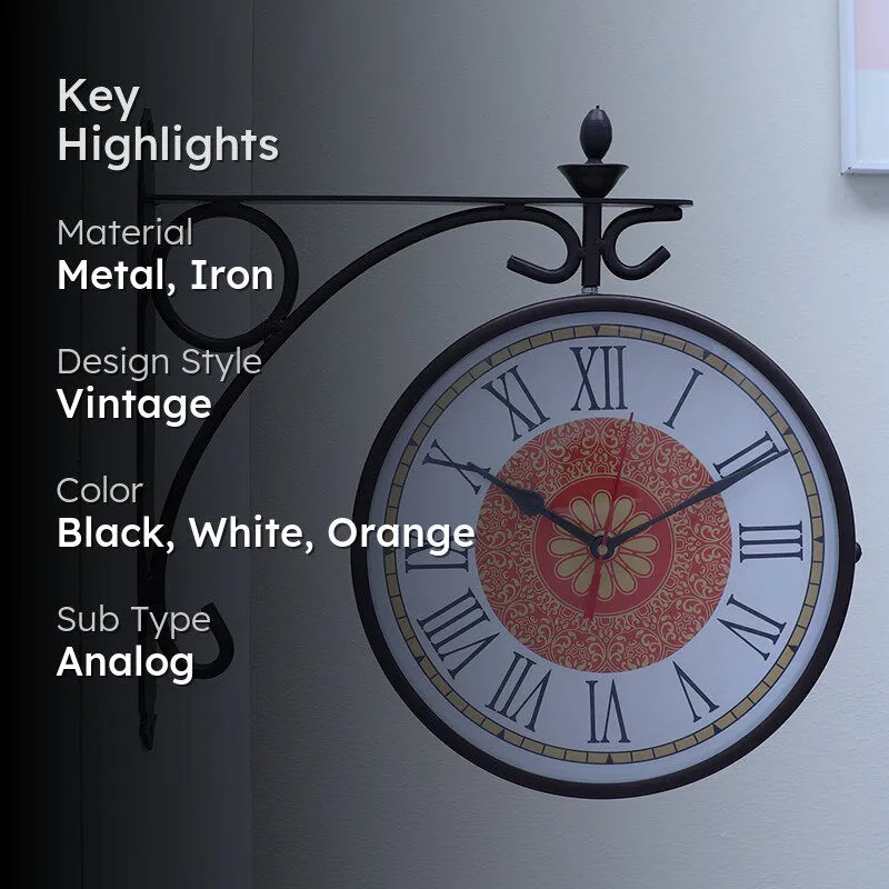 Metal Meridian Iron Wall Clock media 2