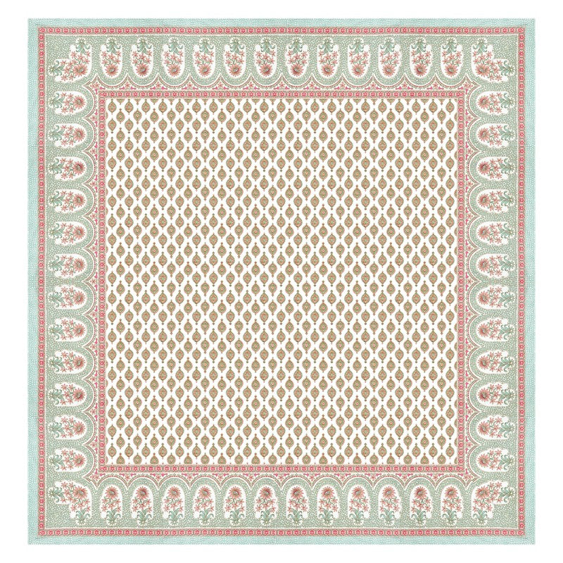 OvoFloro Handblock Printed Cotton Bedsheet (Pink) - 400 TC media 5