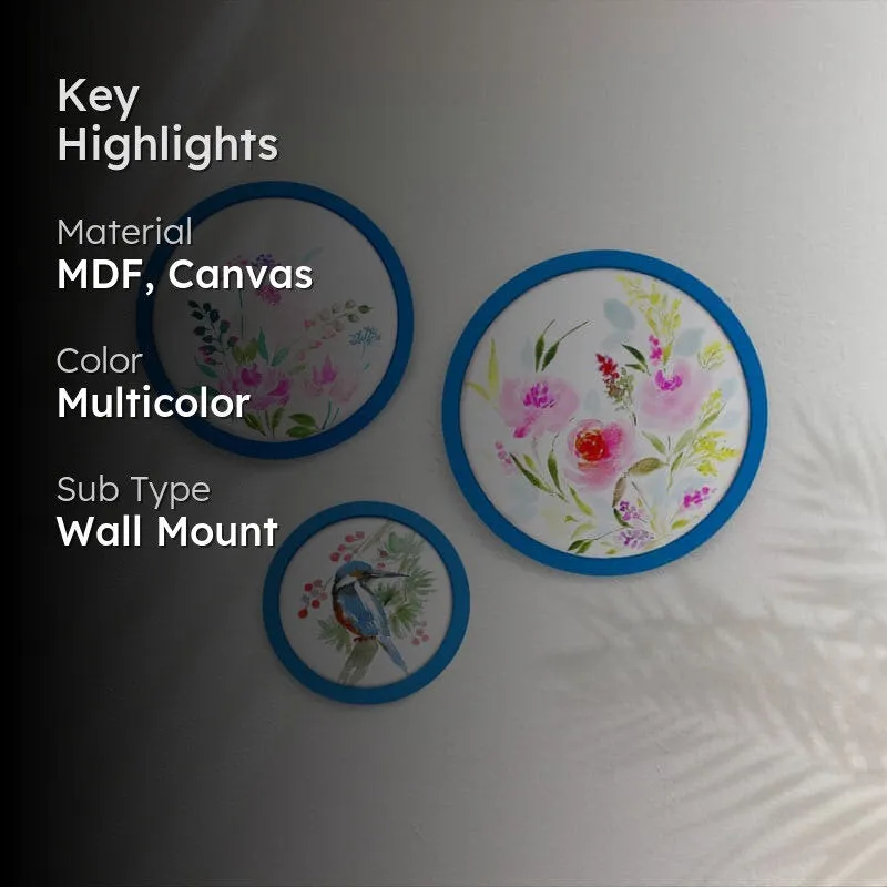 Flora Fisher Handpainted Wall Plate - Set Of Three media 2