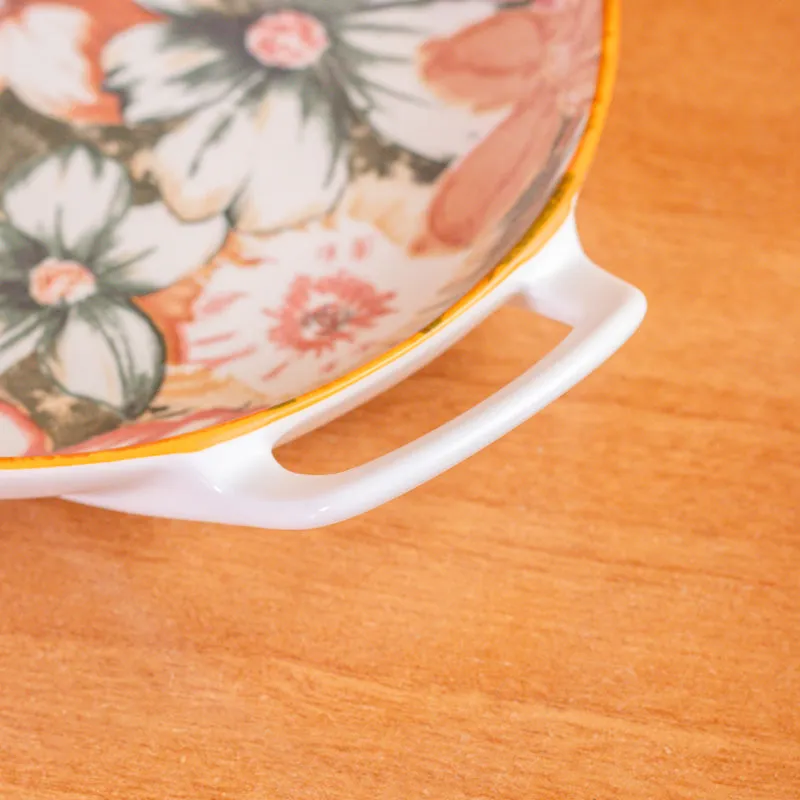 Blush Bloom Porcelain Platter - Set Of Two media 4