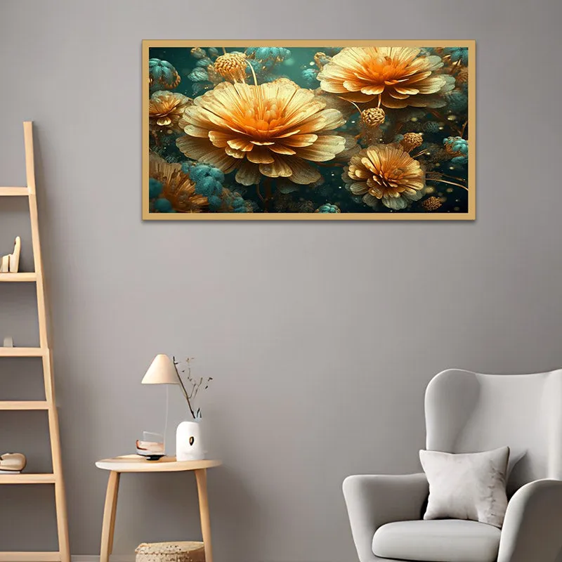 Luna Petals Floral Canvas Wall Painting media 1