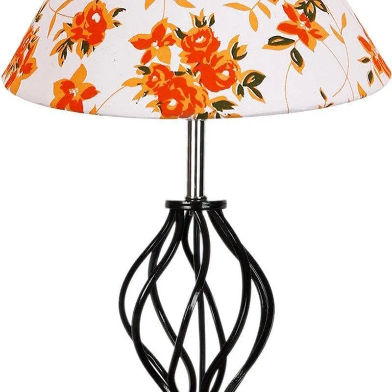 Floral Georgia Fabric Table Lamp - Multicolor media 6
