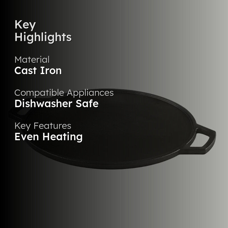 Zoraware Cast Iron Dosa Tawa- 29 cm media 2