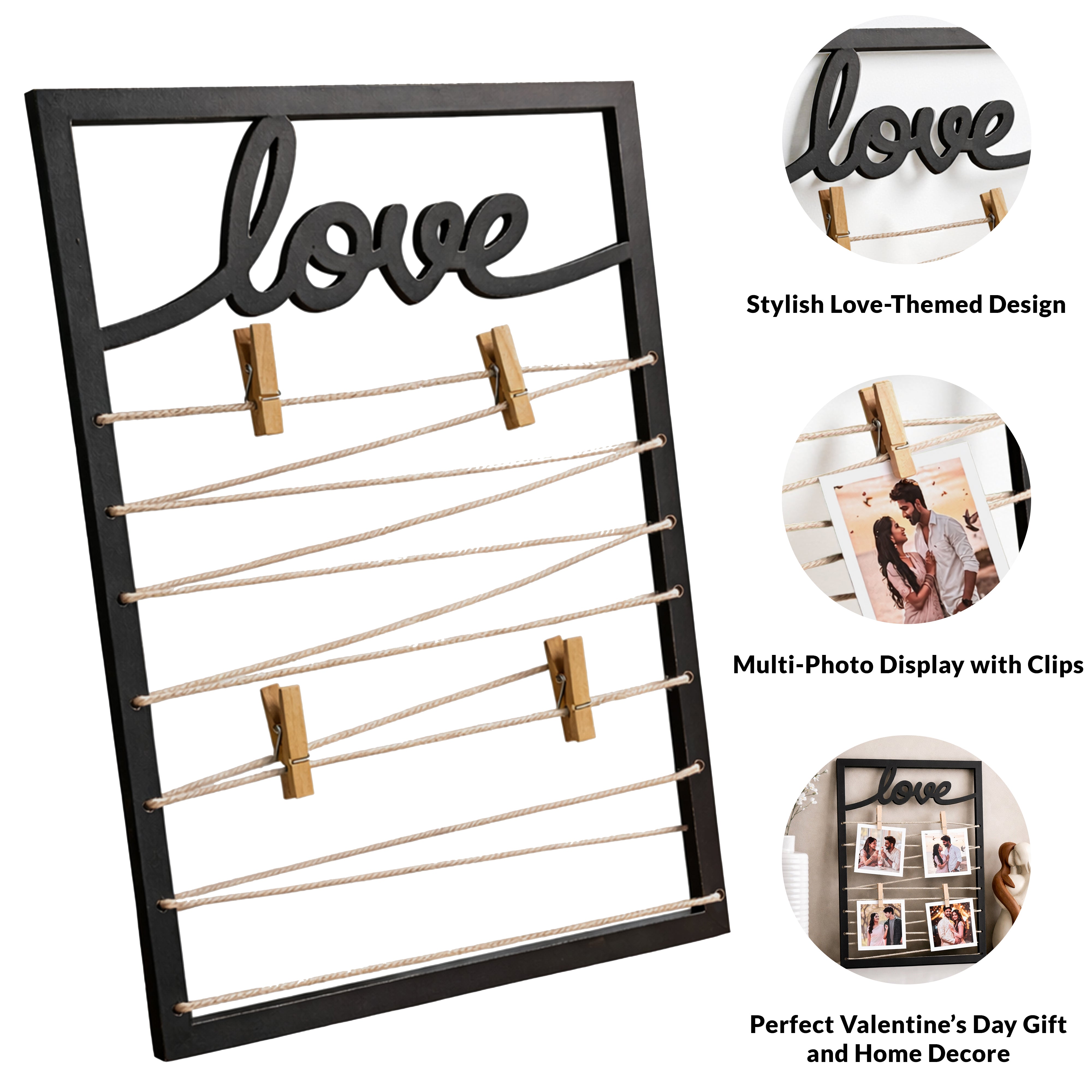 LoveThread MDF Photo Frame - Black media 3
