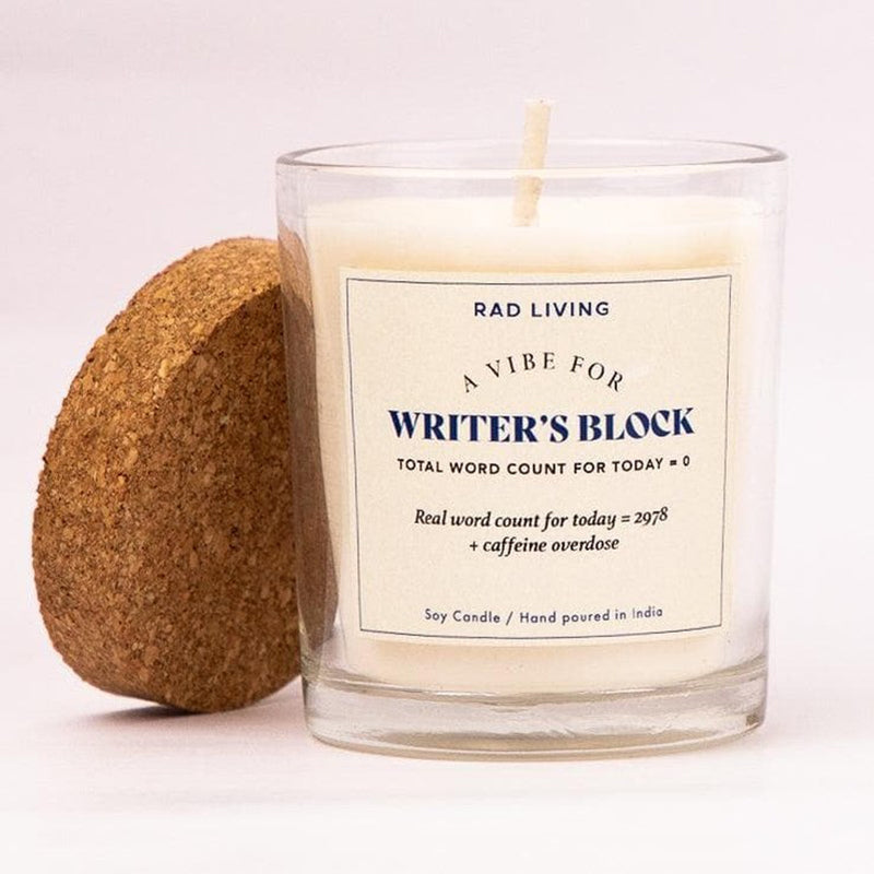 Writer's Block - Lavender Tobacco Scented Candle media 3