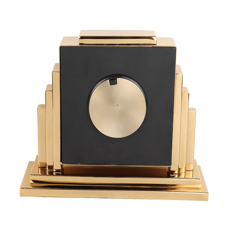 Glim Analog Table Clock - Gold media 4