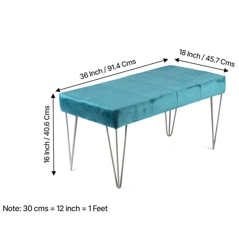 Ezaro Sheesham Wooden Bench - Blue media 10