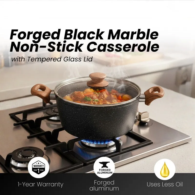 Salford Non Stick Casserole with Lid - Black media 8