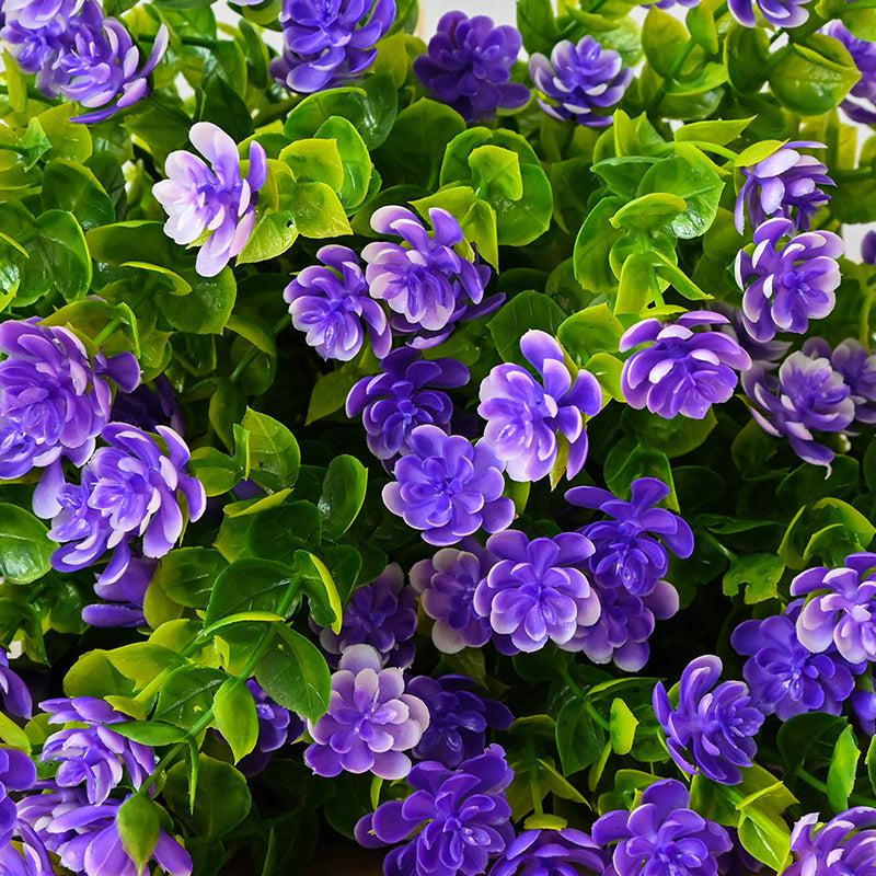 Faux Kalanchoe Flower Stick (Purple) - Set of Five media 3