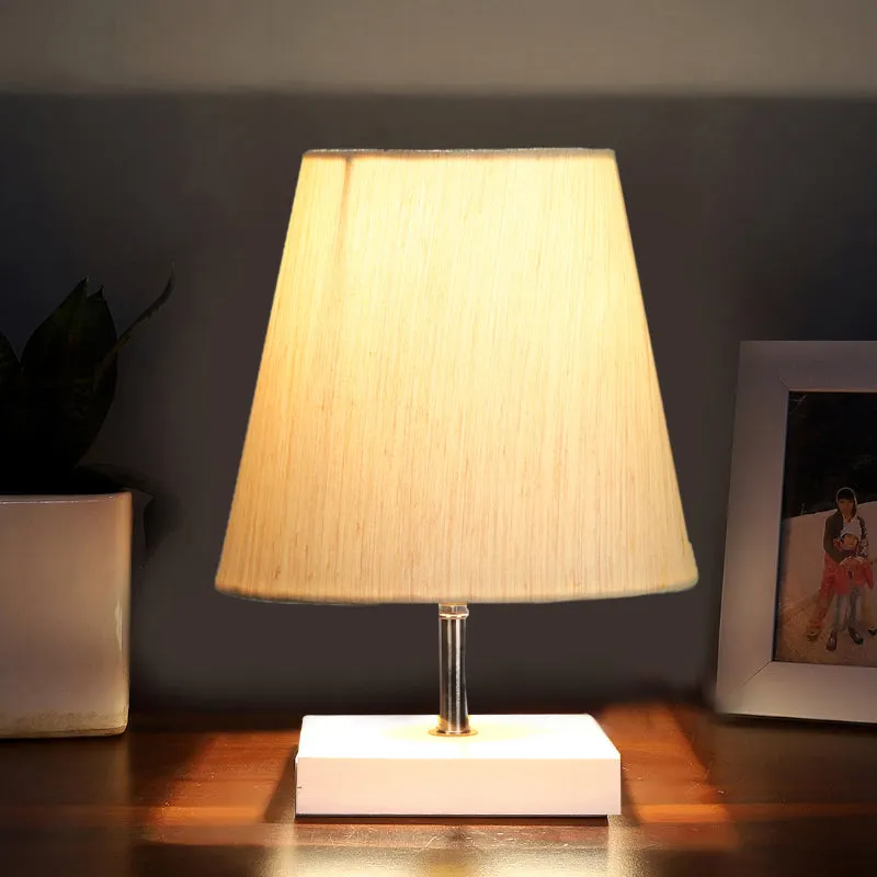 Alsa Fabric Table Lamp - White media 1