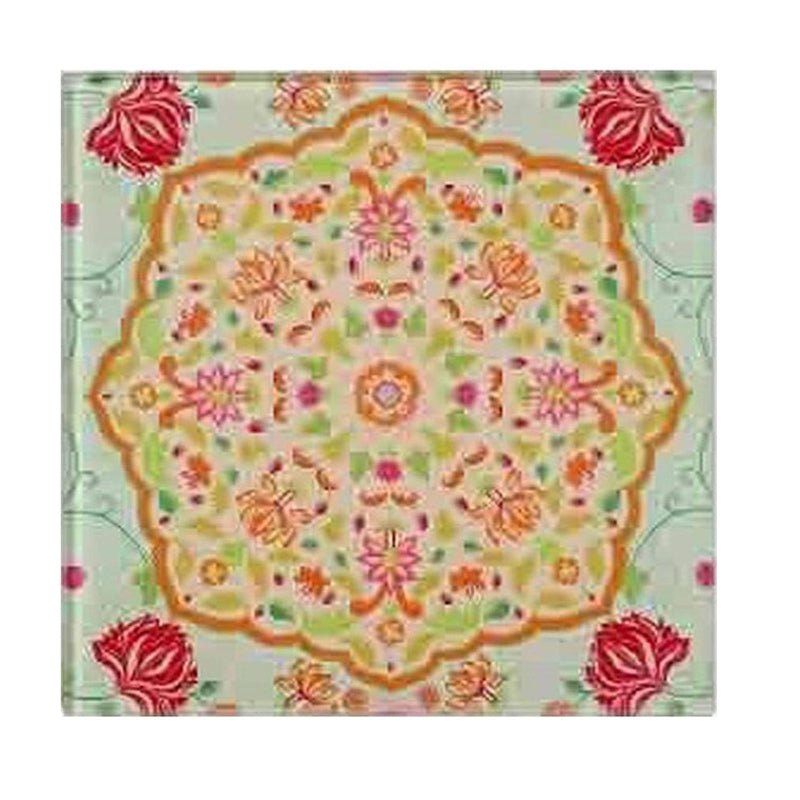 Ornate Mughal Wooden Square Coaster - Set Of Four media 4