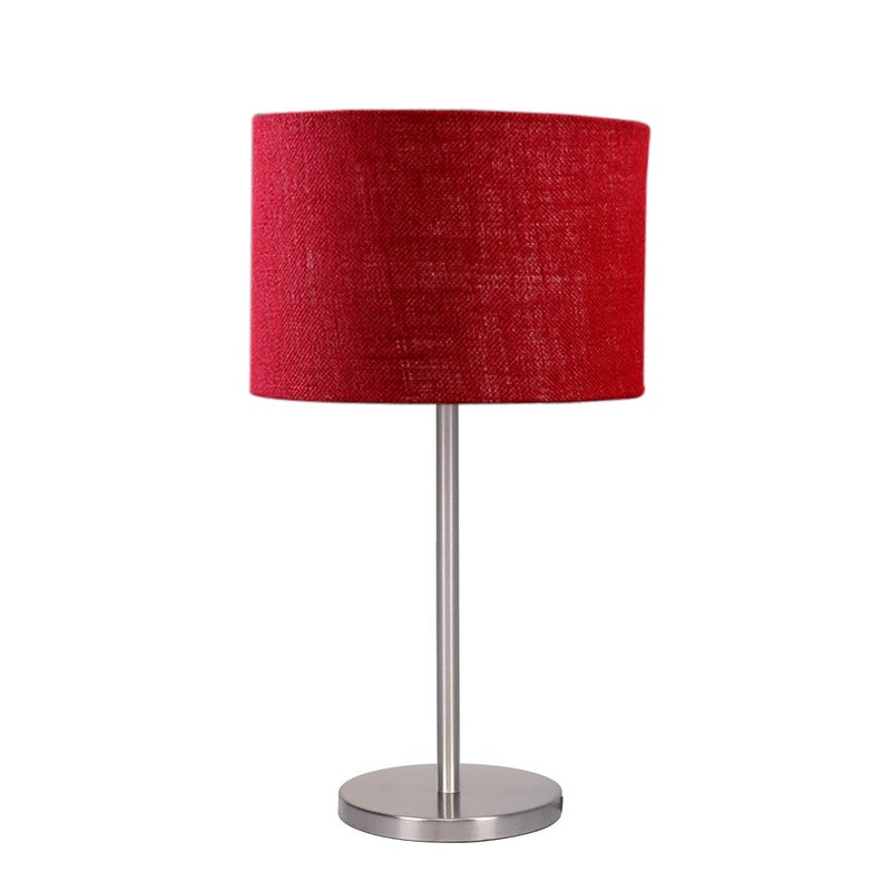 Noctra Aura Glow Metal Table Lamp - Maroon media 5