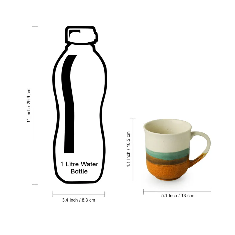 Zevo Ceramic Coffee Mug (330 mL Each) - Set of Two media 6