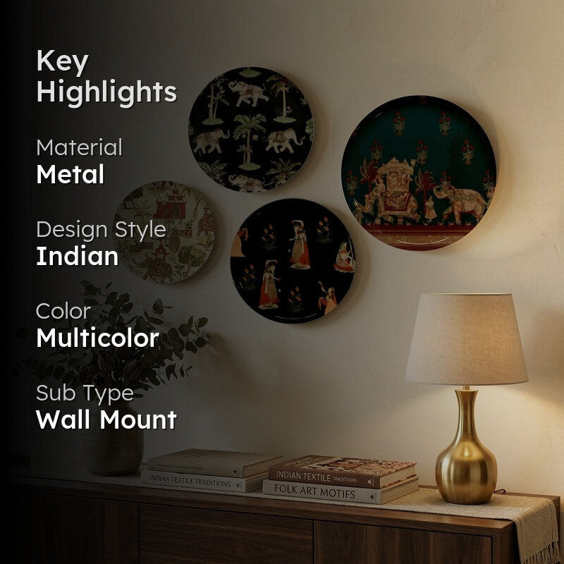 Royal Tales Metal Wall Plates - Set of Four media 2