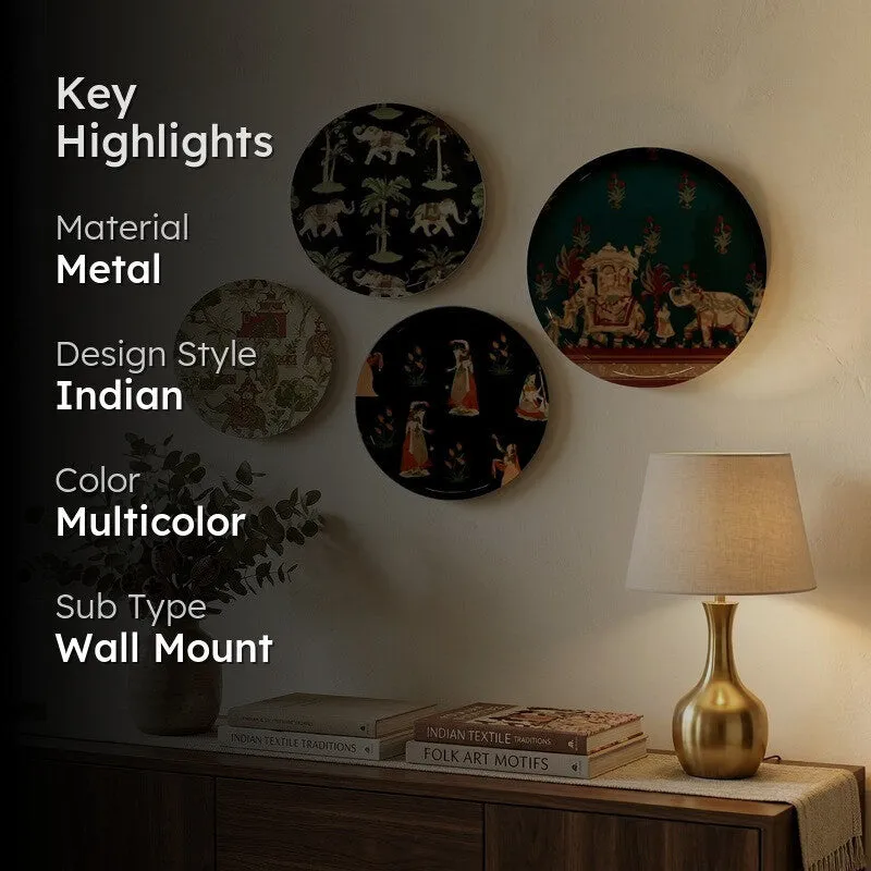 Royal Tales Metal Wall Plates - Set of Four media 2