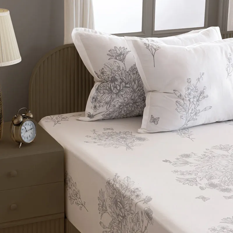 Swayam Pristine in White Bedsheet - 210 TC || Super Soft media 6