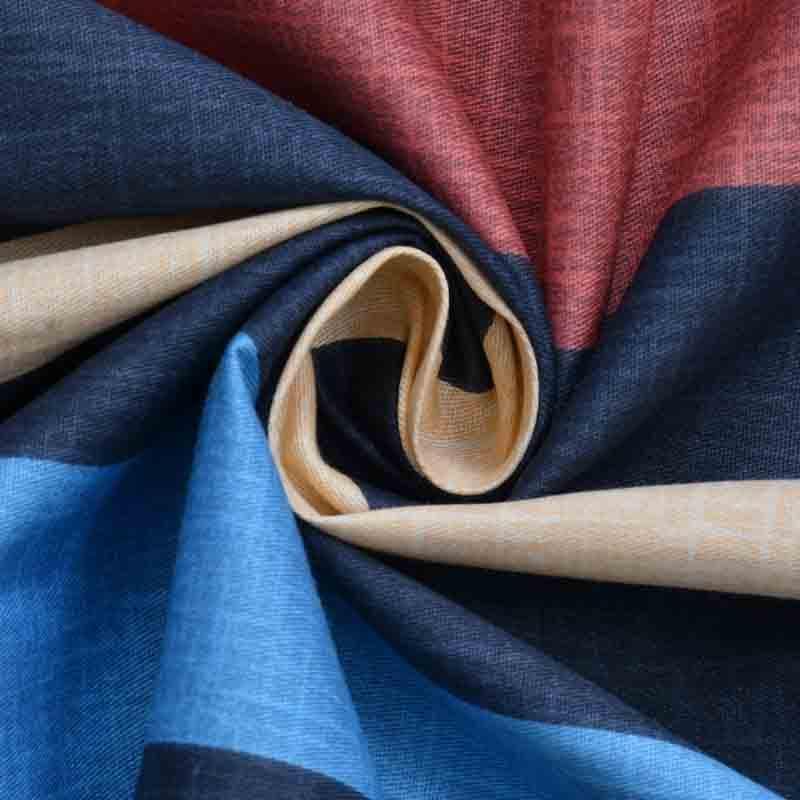Gaudy Stripe Cotton Bedsheet - 210 TC media 4