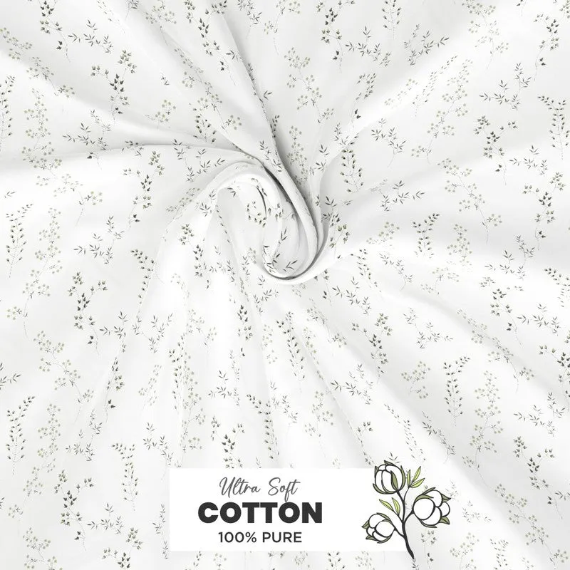 Irvyn Cotton Bedsheet (White) - 144 TC media 5