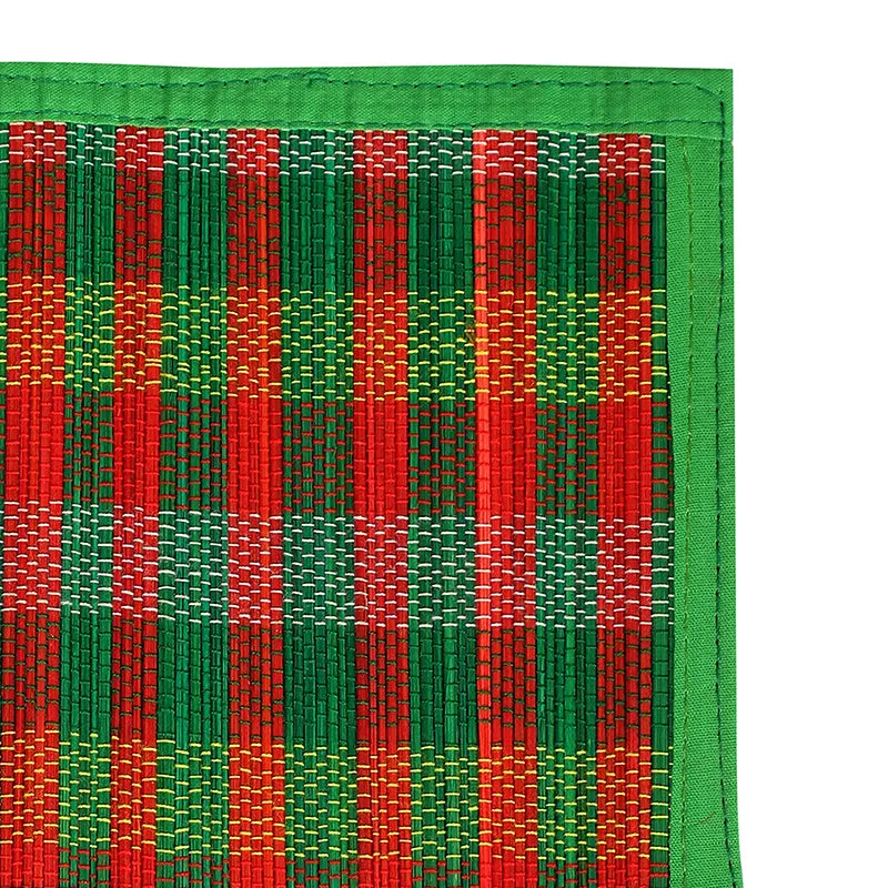 Chequered Zen Bamboo Coaster (Green) - Set Of Six media 3