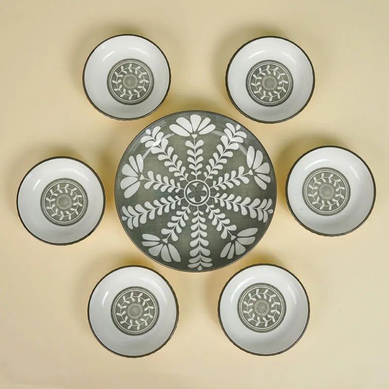 Rana Floral Bowl (150 ML/ 850 ML) - Set Of Seven media 3