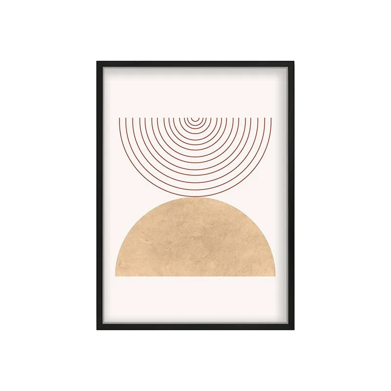 Bohemian Tranquility Canvas Wall Painting With Black Frame media 3